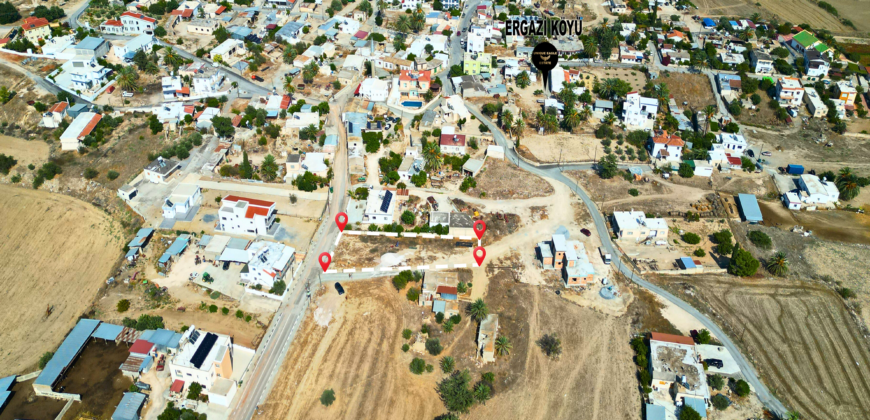 LAND FOR SALE WITH TURKISH TITLE DEED IN ISKELE-ERGAZI, 806 SQUARE METERS (2 EVLEKS 1,400 SQUARE FEET)