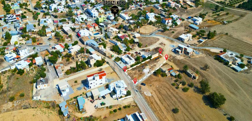 LAND FOR SALE WITH TURKISH TITLE DEED IN ISKELE-ERGAZI, 806 SQUARE METERS (2 EVLEKS 1,400 SQUARE FEET)