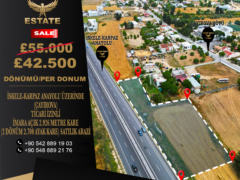 PRICE DROPPED! COMMERCIAL LAND FOR SALE ON ISKELE-KARPAZ MAIN ROAD (ÇAYIROVA)