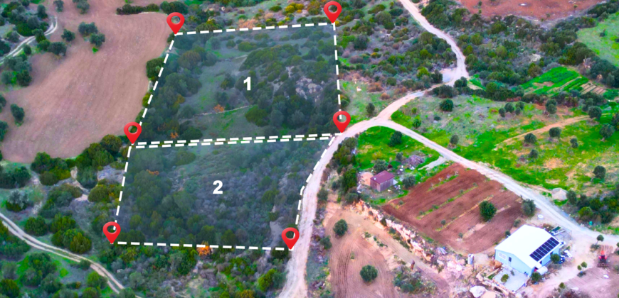 LANDS FOR SALE IN ISKELE-YEDIKONUK, 1,576 SQM (1 DÖNÜM 2,560 SQ FT) AND 1,215 SQM (3 EVLEK 2,270 SQ FT), WITH FASIL 96 ZONING (220%)